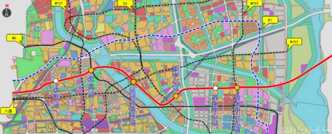 北京地铁21号线怀柔站图片