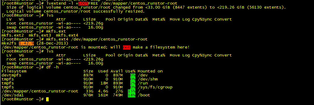 Linux之LVM卷分区扩容（新添加磁盘扩容）