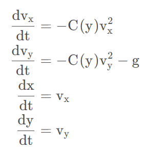 Python方式实现简易弹道计算机