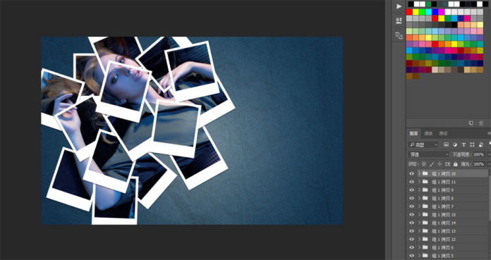 人物照片墙html模板制作散落照片墙效果人物照片的ps教程