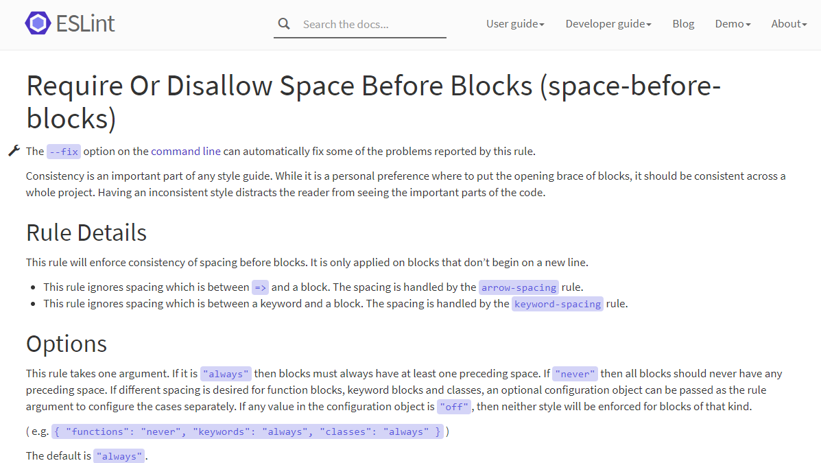 vscode 配合 eslint 自动格式化代码_missing whitespace after semicolon semi