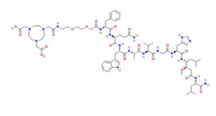 NOTA P2 RM26，拮抗剂，与NOTA螯合剂偶联，结构式及相关应用介绍