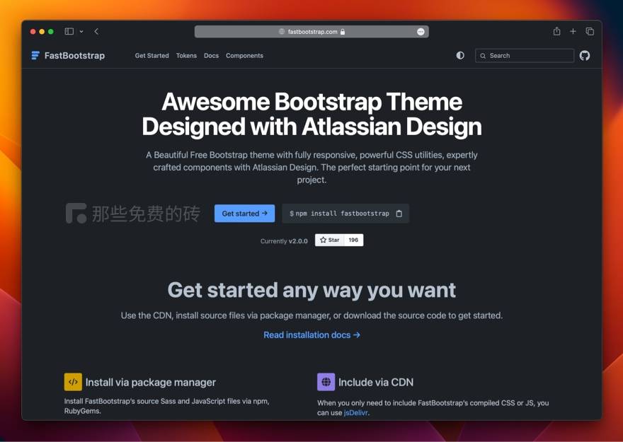 FastBootstrap 官网