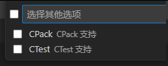 cmake 项目向导第4步：其他选项