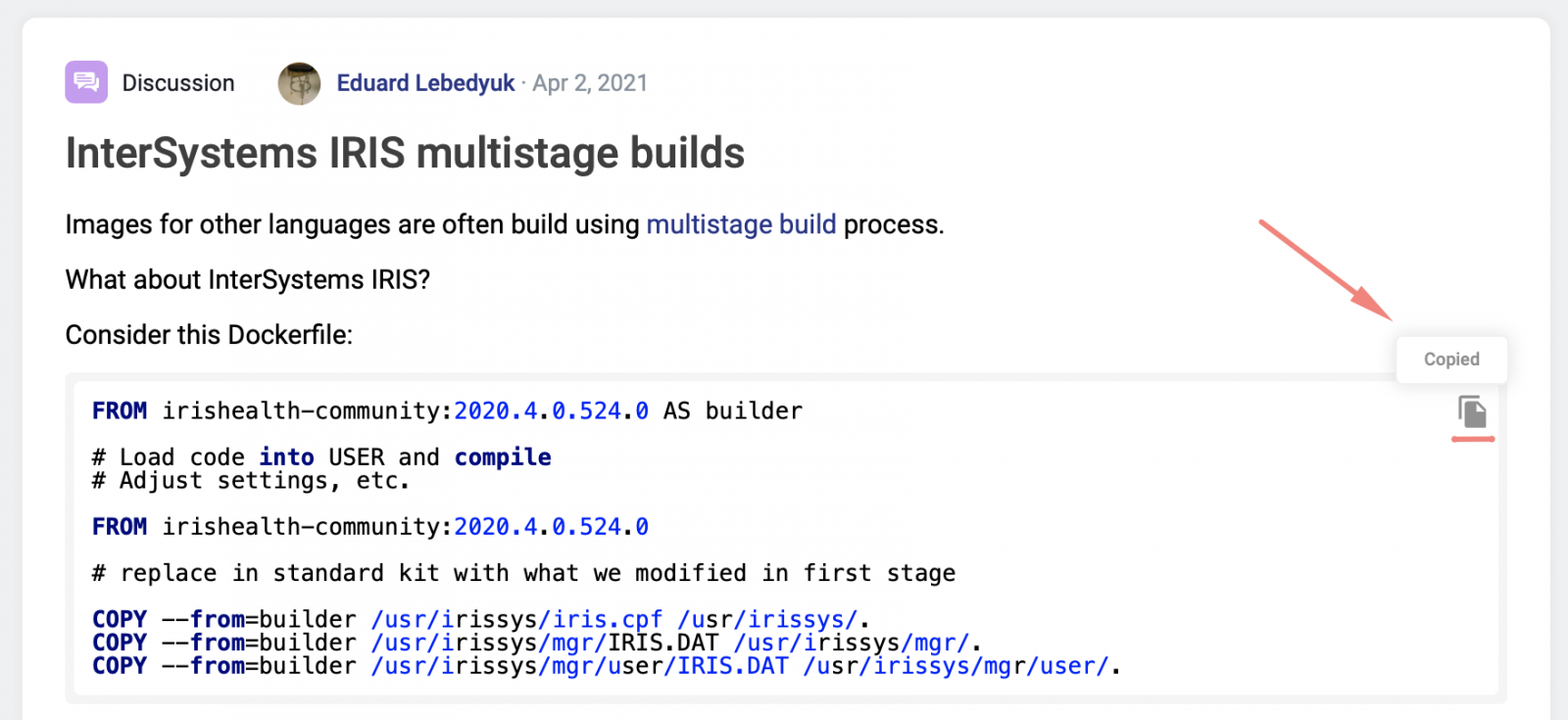 ObjectScript  Portuguese InterSystems Developer Community