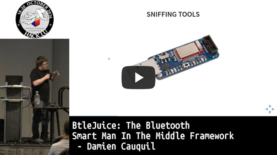 BtleJuice: the Bluetooth Smart Man In The Middle Framework by Damiel Cauquil