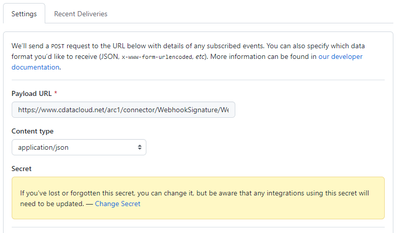 Webhook端口中的自定义签名身份认证