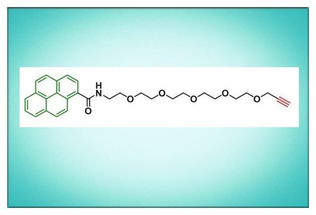 Pyrene-PEG5-propargyl_1817735-33-3_芘甲酰胺五聚乙二醇丙炔