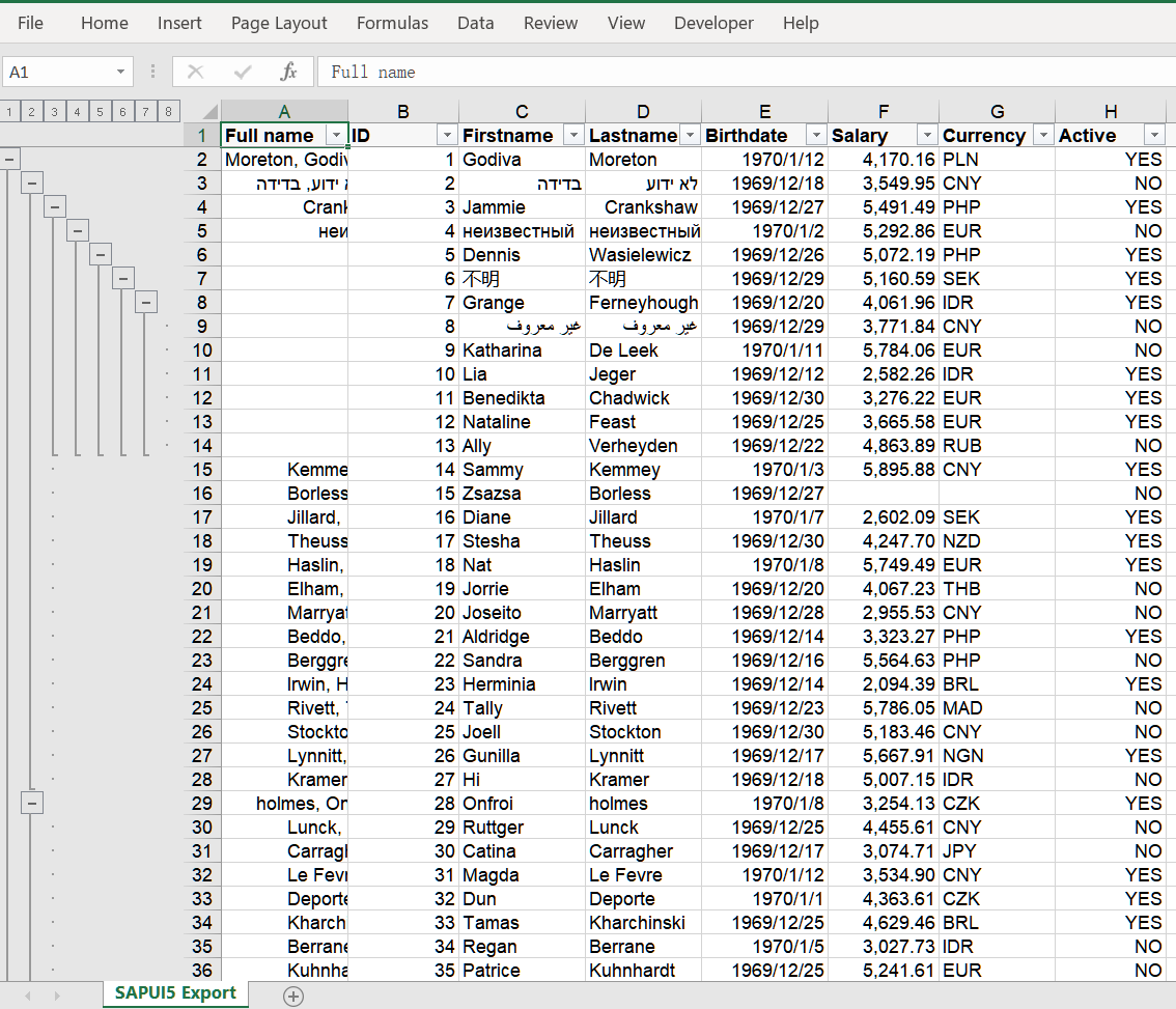 148. SAP UI5 表格数据如何导出成 Excel 文件(Table Export As Excel)