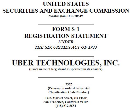 Uber提交IPO招股书披露持有滴滴出行15.4%股权_CSDN头条-CSDN博客