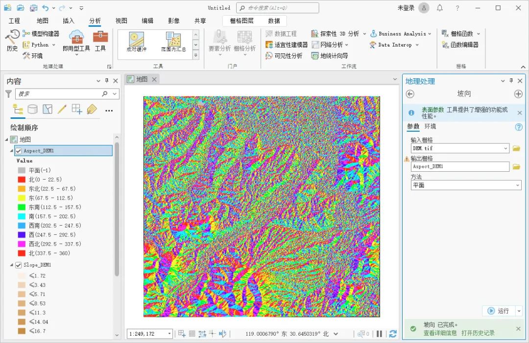 如何使用ArcGIS Pro进行坡度分析