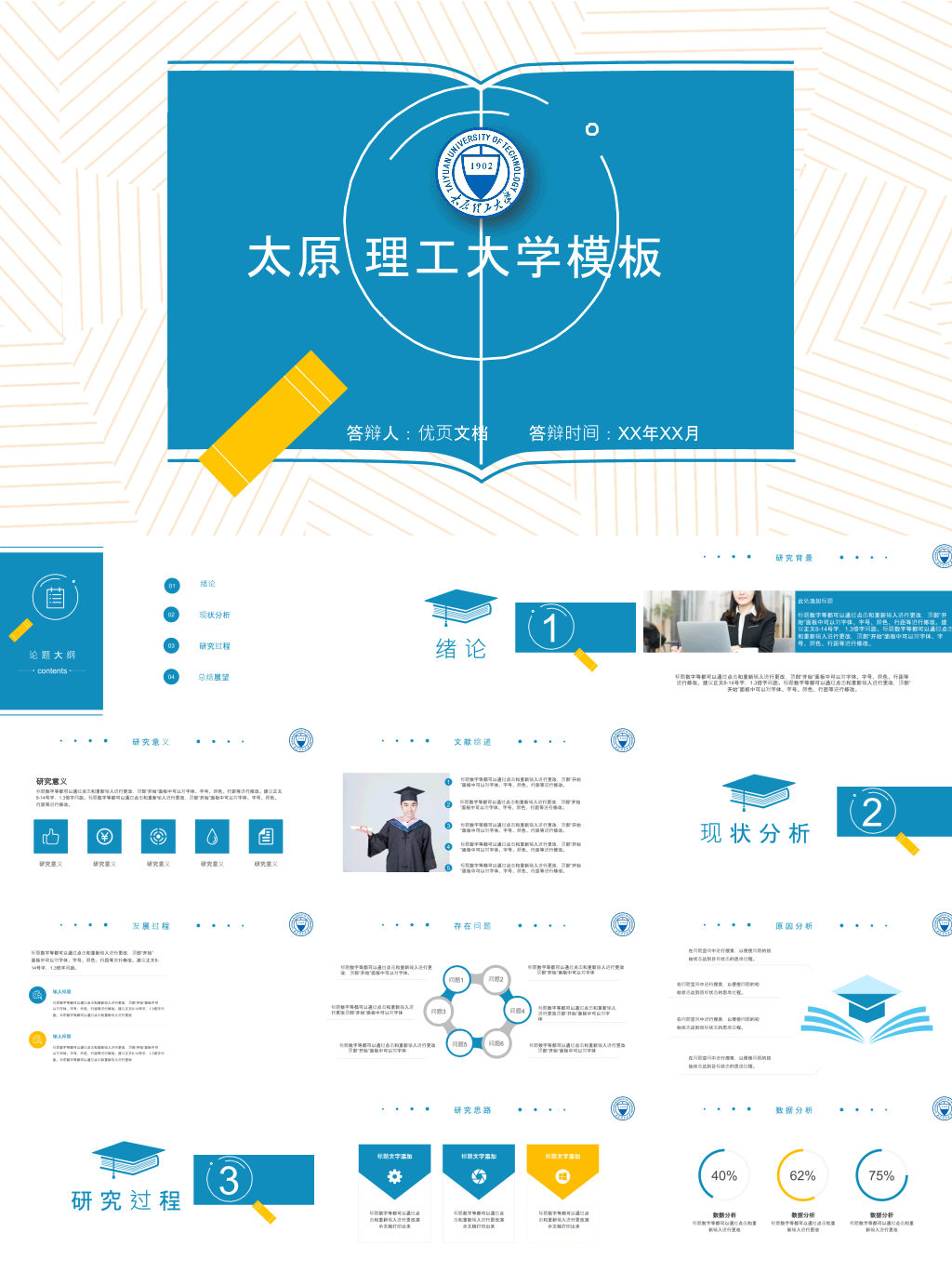 太原理工大学本科毕业论文答辩PPT