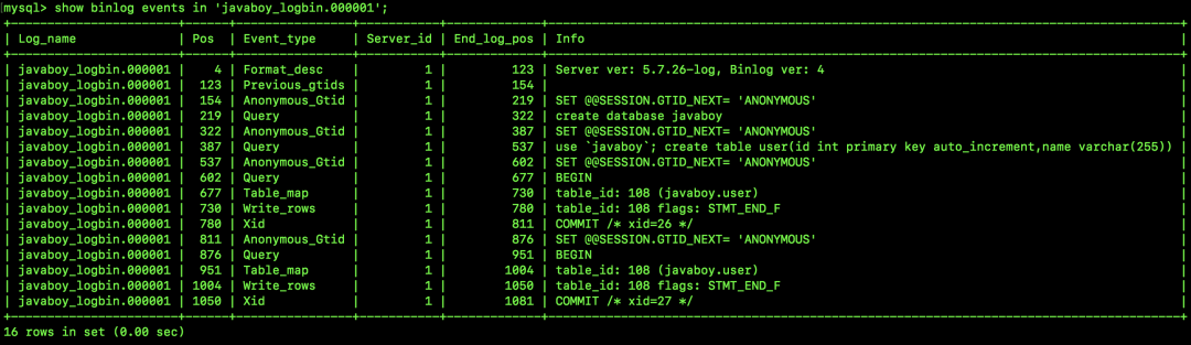 MySQL中的日志“binlog”的三种格式这么好玩