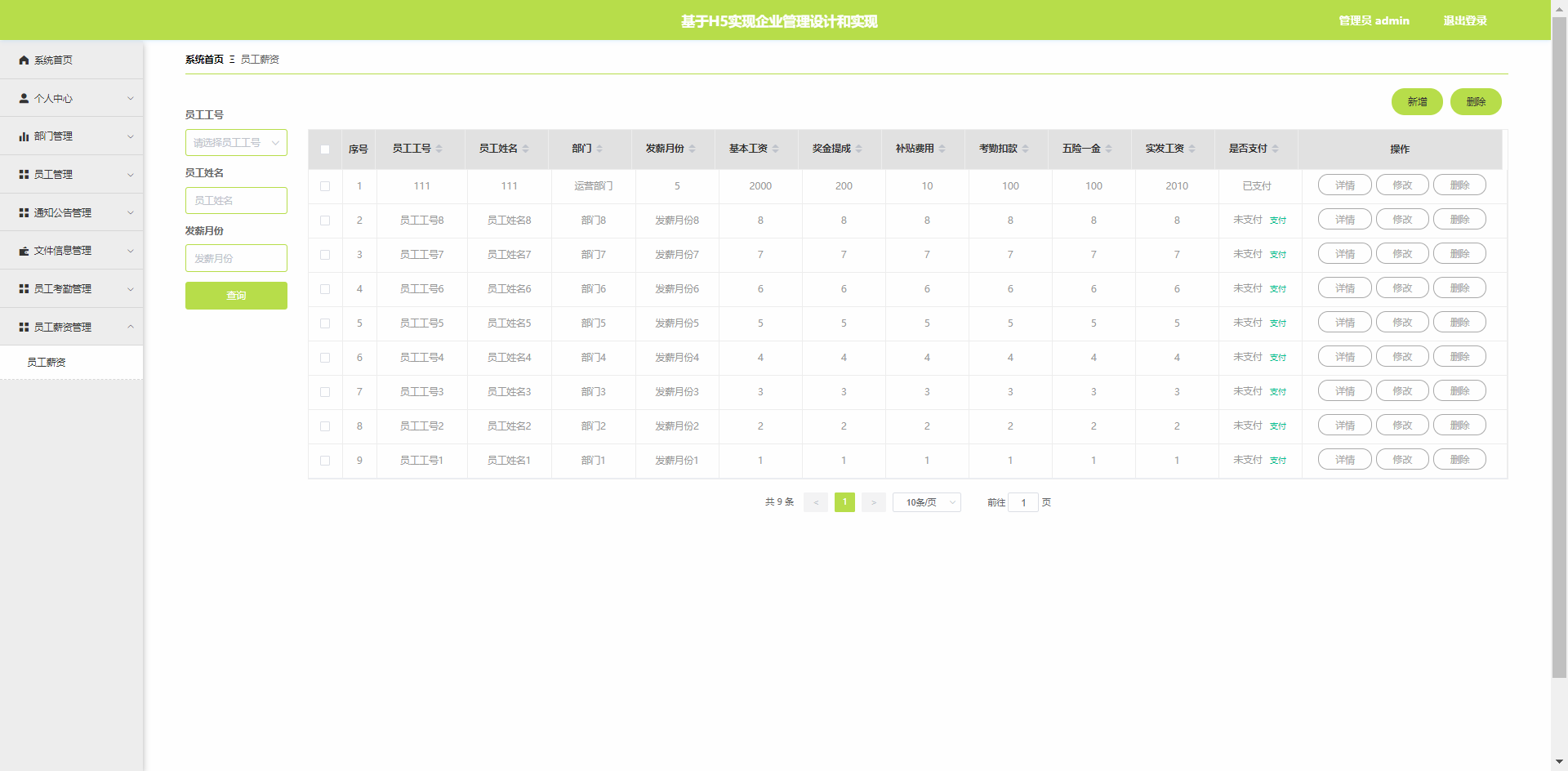 php毕业设计答辩企业员工管理系统考勤管理系统[文档 答疑 远程-csdn