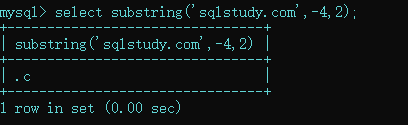 Mysql 截取字符串总结