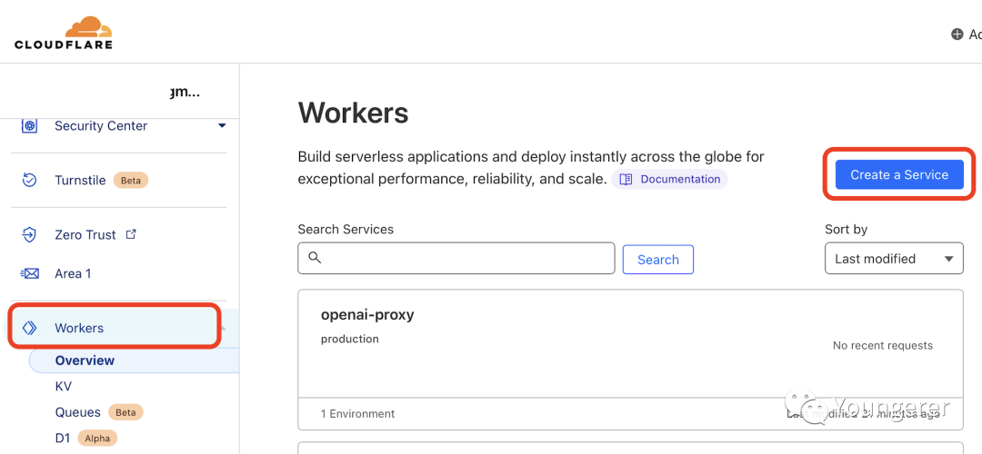 通过cloudflare worker无阻访问openai api