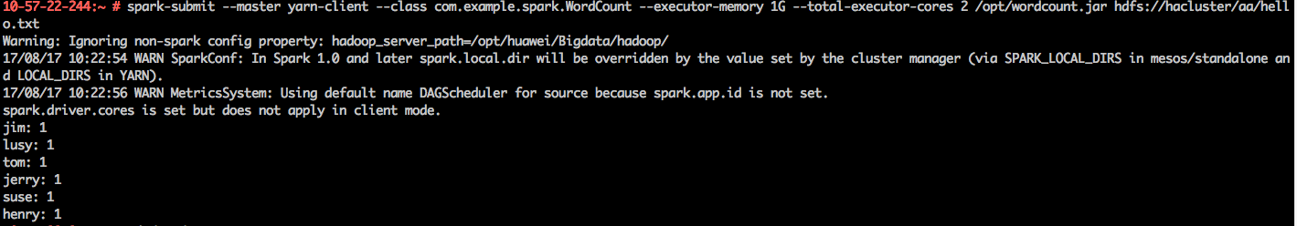 java spark wordcount_提交任务到spark（以wordcount为例）