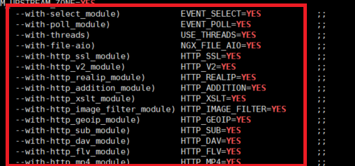nginx编译安装时，怎么查看安装的默认模块