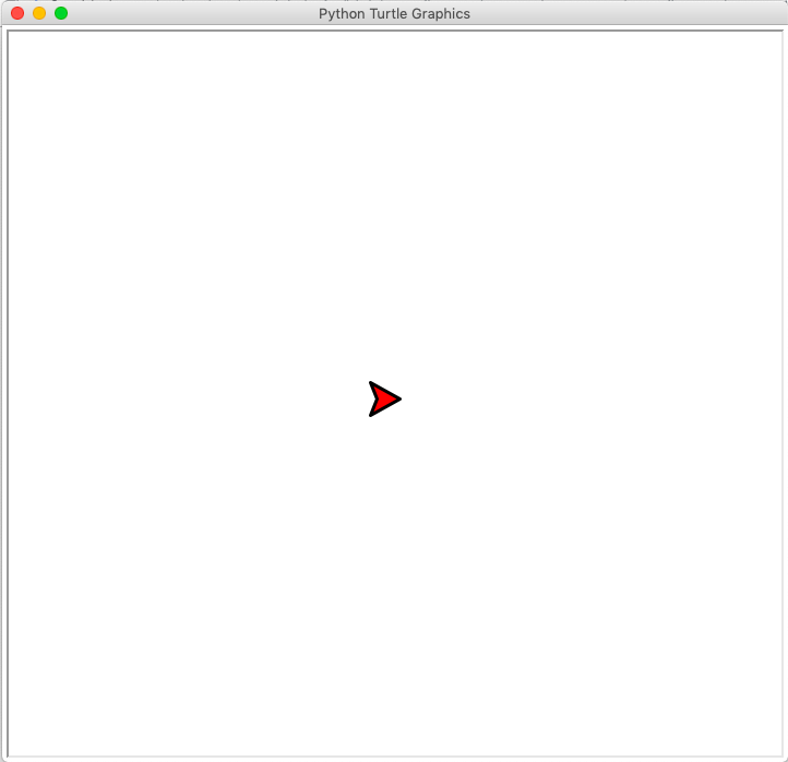 Python Turtle 填充颜色 红色