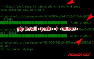 Introduction of pip using domestic mirror source Introduction of pip using domestic mirror source