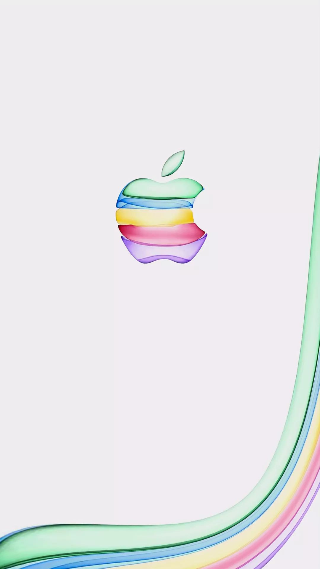 苹果logo纯色壁纸图片