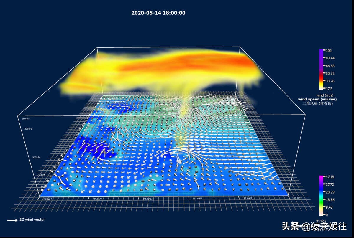 大数据可视化之气象数据可视化(雷达,云图,落区,等值面)