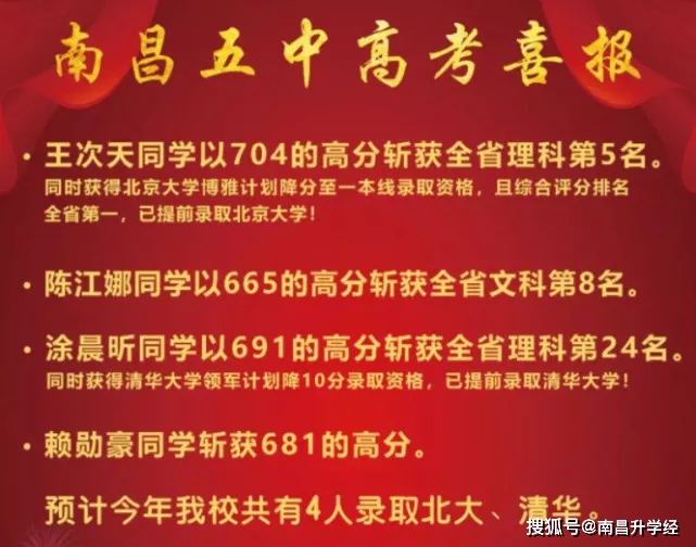 南昌二中高考2021成绩查询,南昌2018各学校高考喜报合集