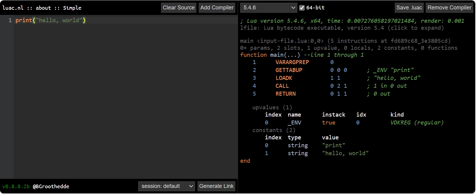 lua vm <span style='color:red;'>二</span>: 查看<span style='color:red;'>字节</span><span style='color:red;'>码</span>、看懂<span style='color:red;'>字节</span><span style='color:red;'>码</span>