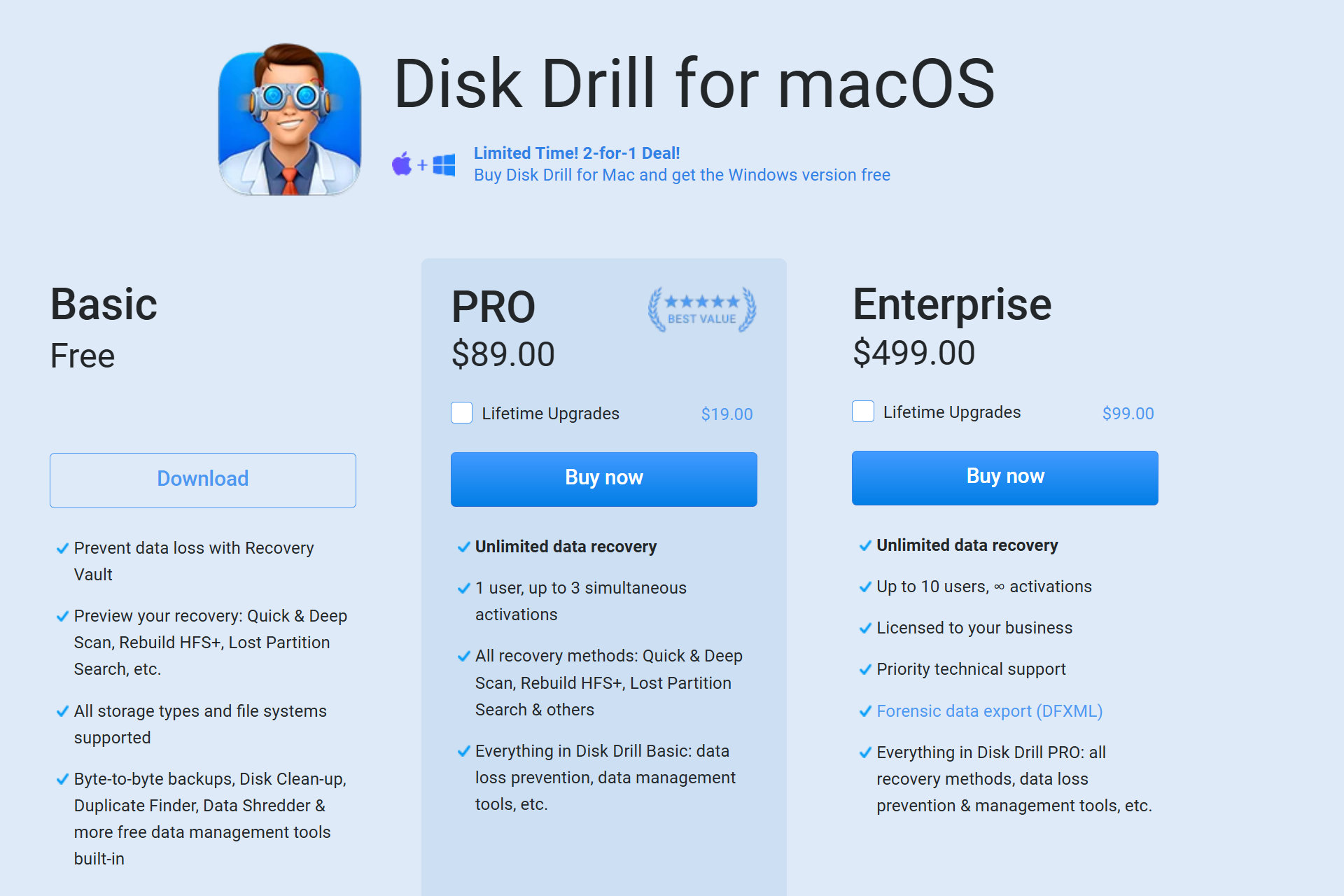 Disk Drill 有适用于 Mac 的免费版本和付费版本。