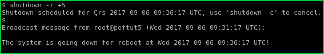 Restart with Shutdown Command At Specified Time