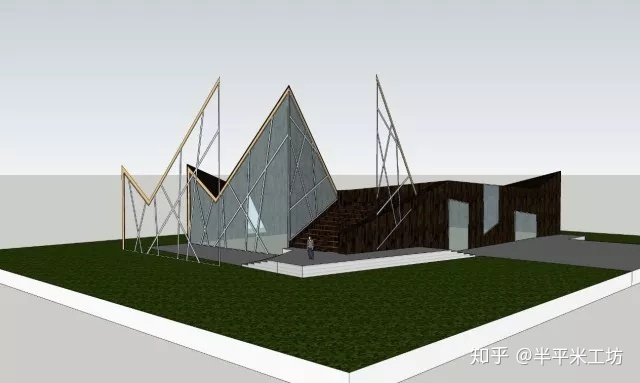 这座建筑是troll wall山脚下的一个新的地标;是场地与令人印象深刻的