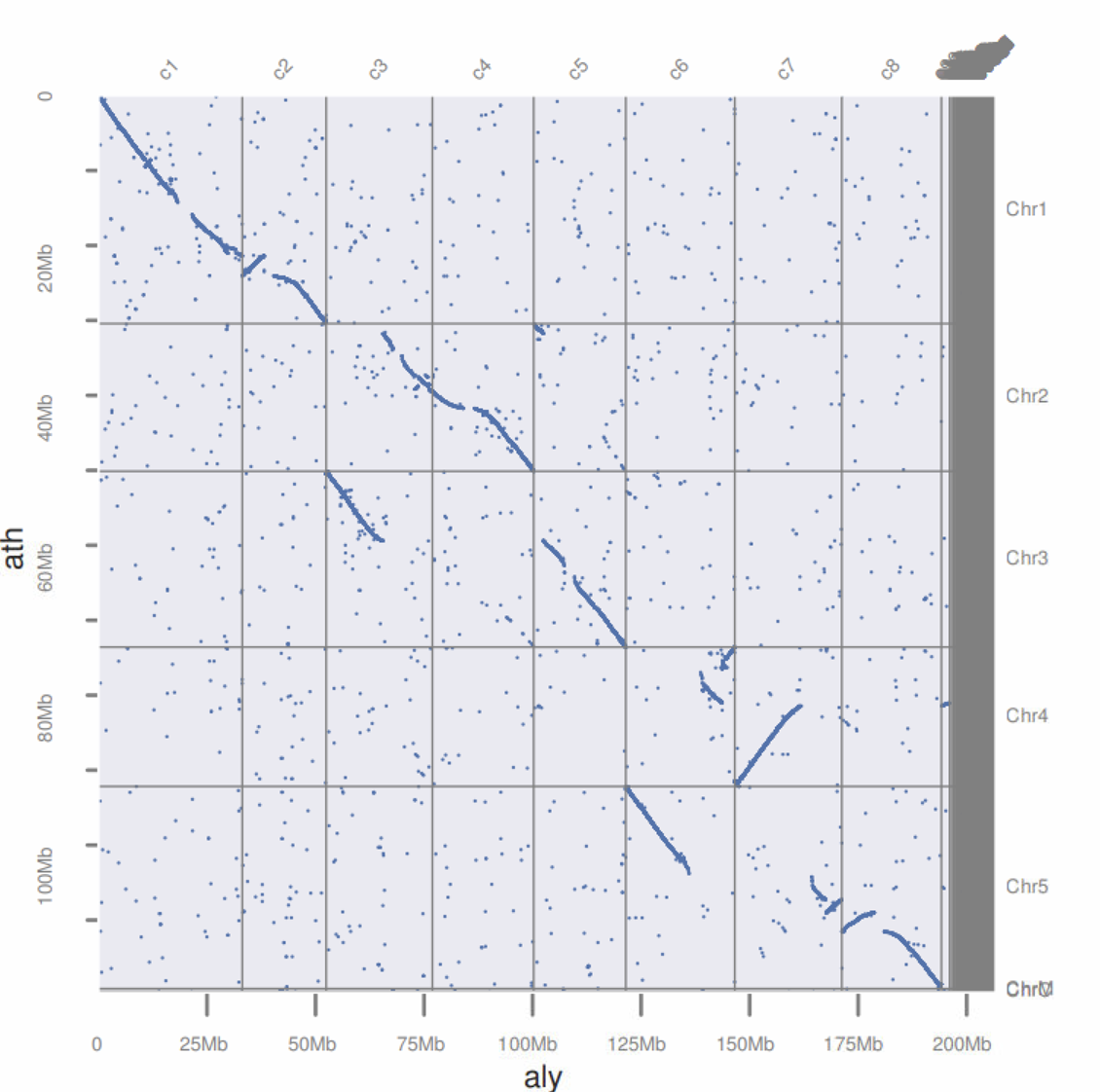 「JCVI教程」如何基于物种的CDS的blast结果绘制点图(dotplot)