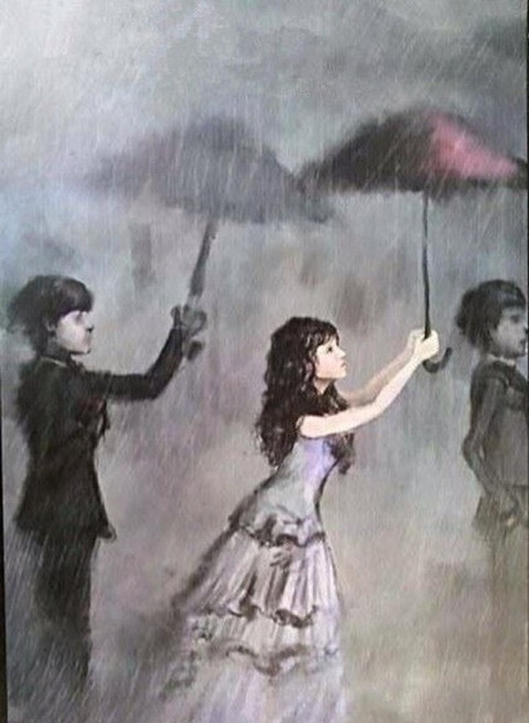 不打伞淋雨图片女图片