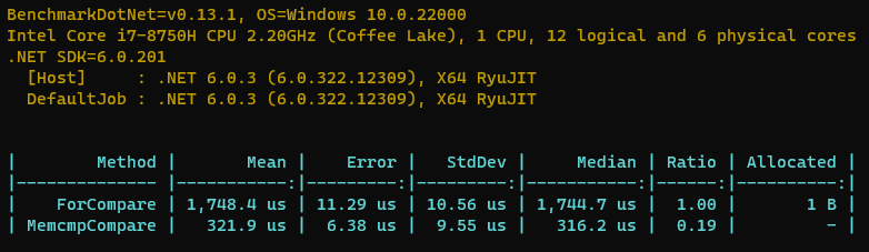 16e7e6ef39ee41216659d0d4121cc3df - .NET如何快速比较两个byte数组是否相等