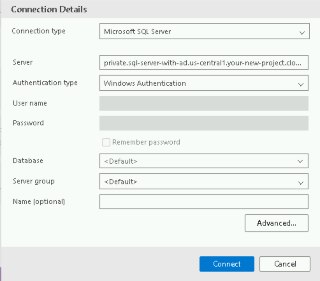 实操手册：使用 GCP SQL 创建与 Active Directory 集成的 SQL Server实例_google cloud sql ...
