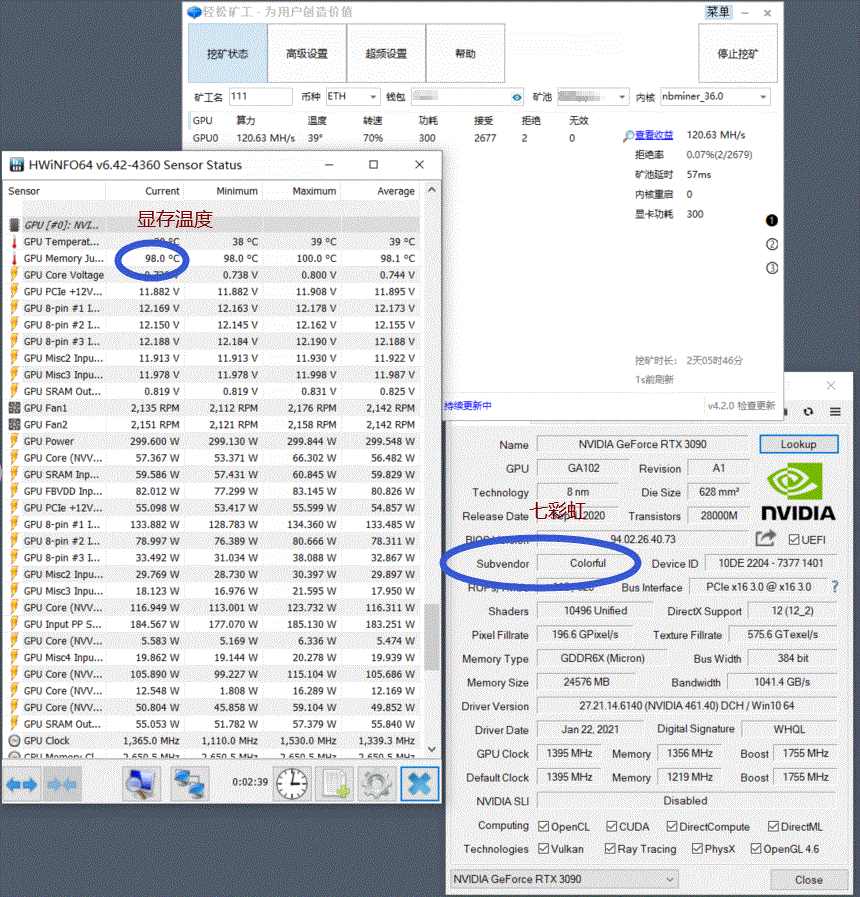 RTX30系列锁算力显卡已破解，挖矿软件NBMiner可实现70%算力挖矿