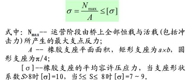 应保证支座不滑动,亦即支座与混凝土之间要有足够大的摩阻力来抵