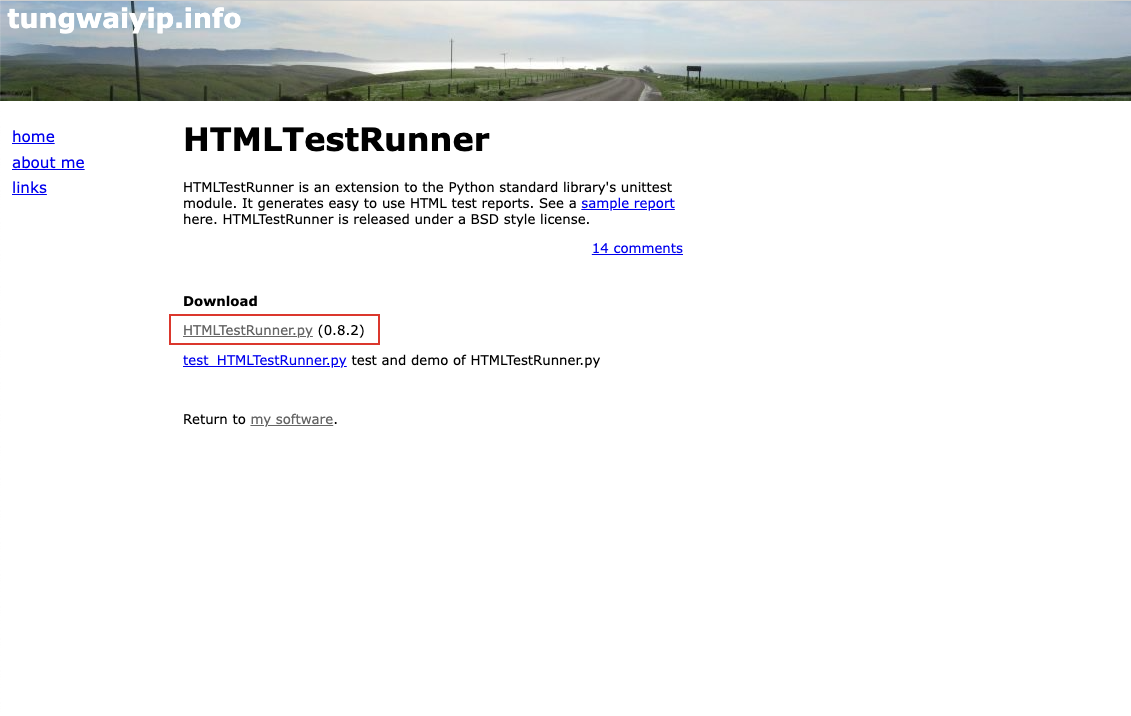 HTMLTestRunner