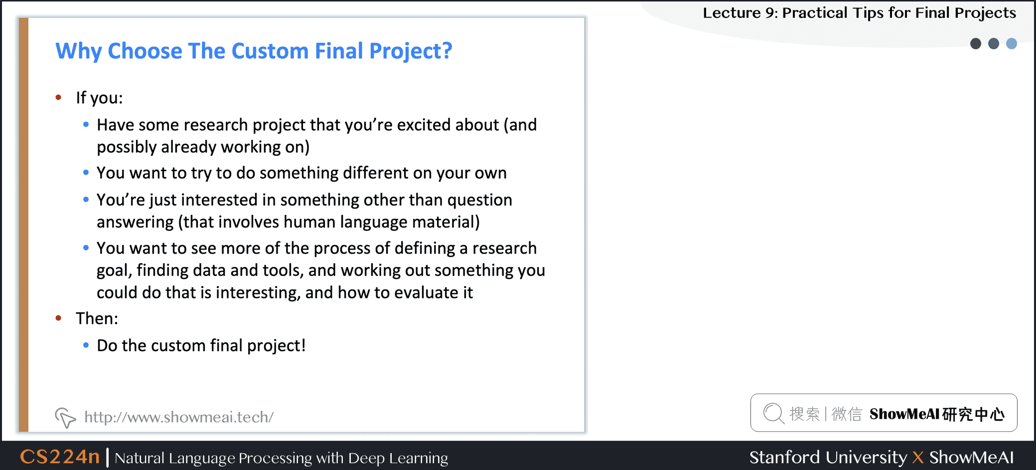 Why Choose The Custom Final Project?