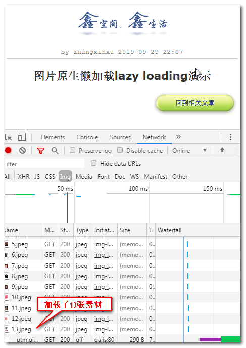 加载了13张图片素材