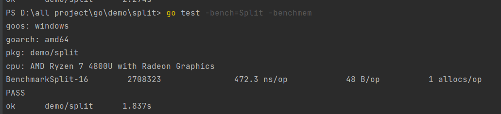 GoLang之go test测试