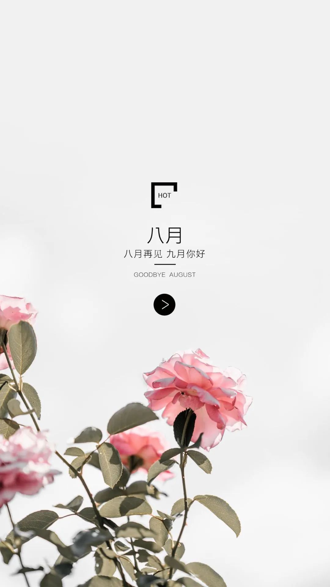 1八月再见,九月你好