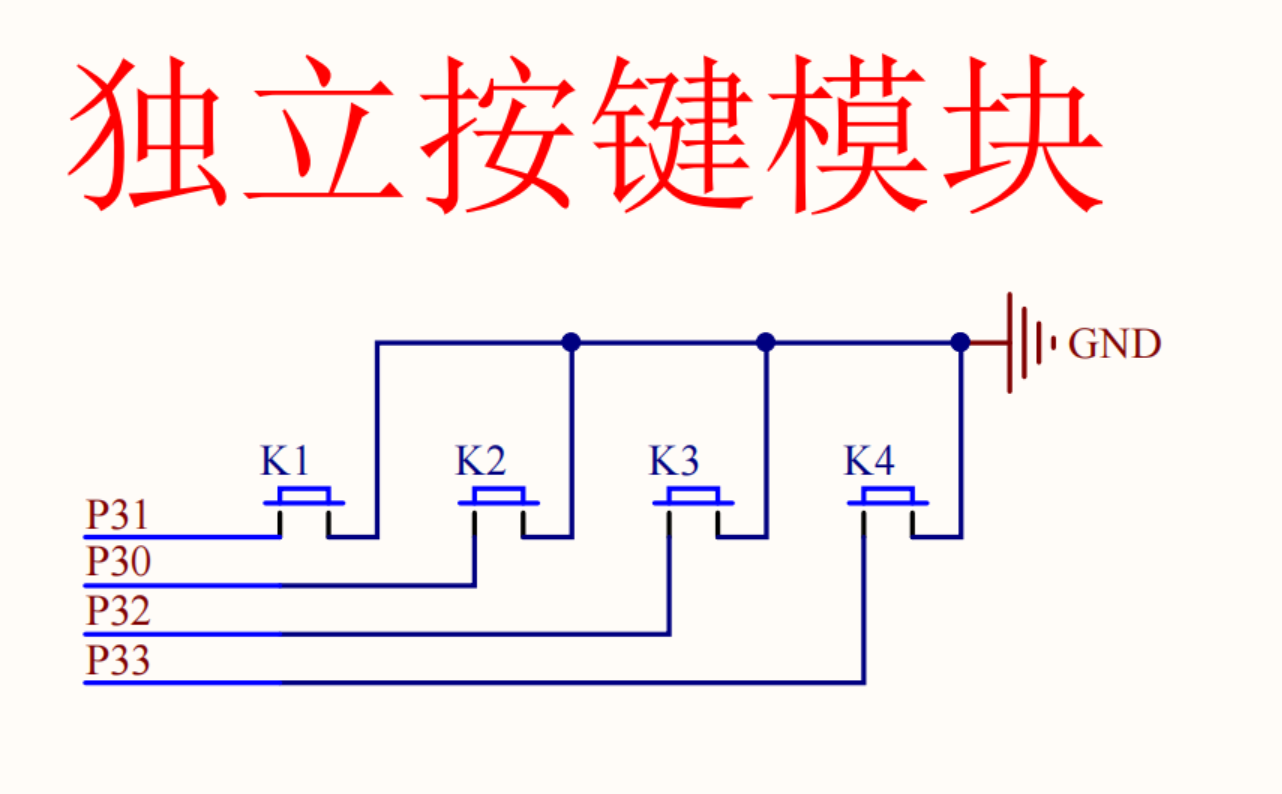 独立按键控制LED