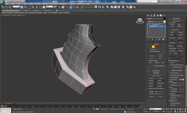 3D 工作室最大建模教程未来派螺栓枪