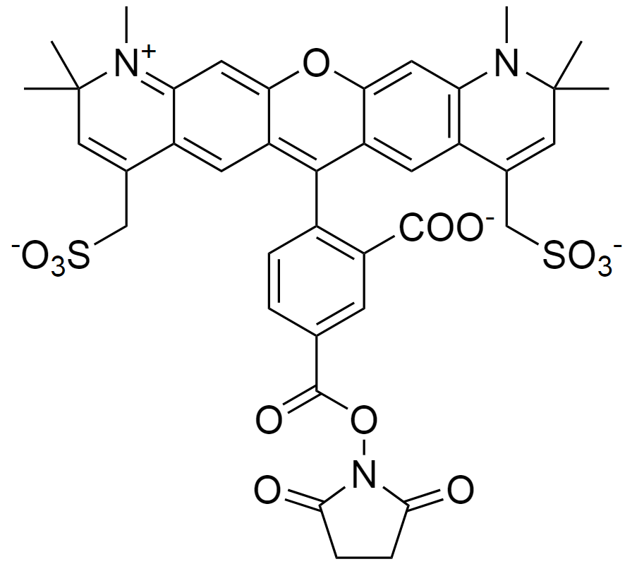 1638544-48-5，AF594 NHS ester, 5-isomer，明亮的水溶性染料，AF594 琥珀酰亚胺酯, 5-异构体 ...