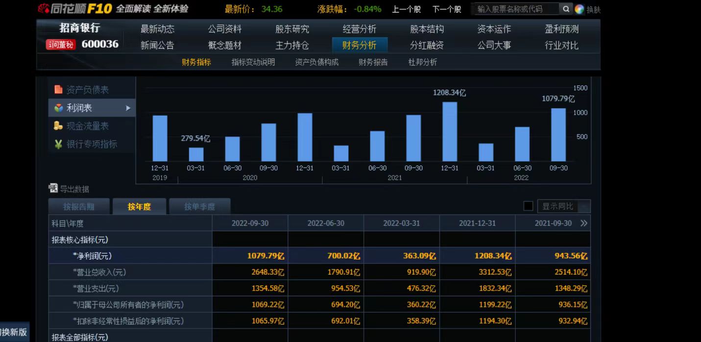 基本面数据示例