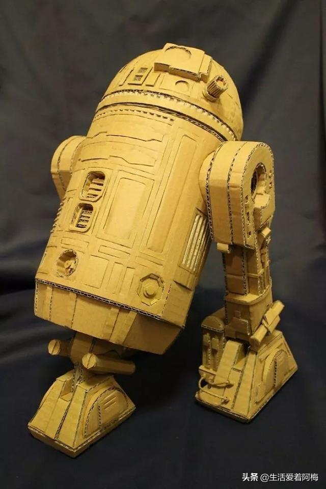 废纸箱机器人图纸把废纸箱玩出了新境界这波手工制作太强了我的手就是