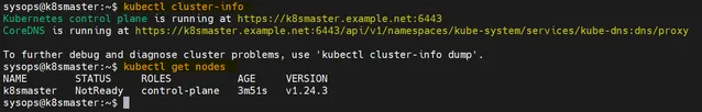 Initial-k8s-cluster-information