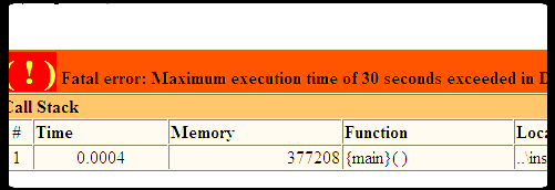 phpini延迟php超时报错maximumexecutiontimeof120secondsexceededin