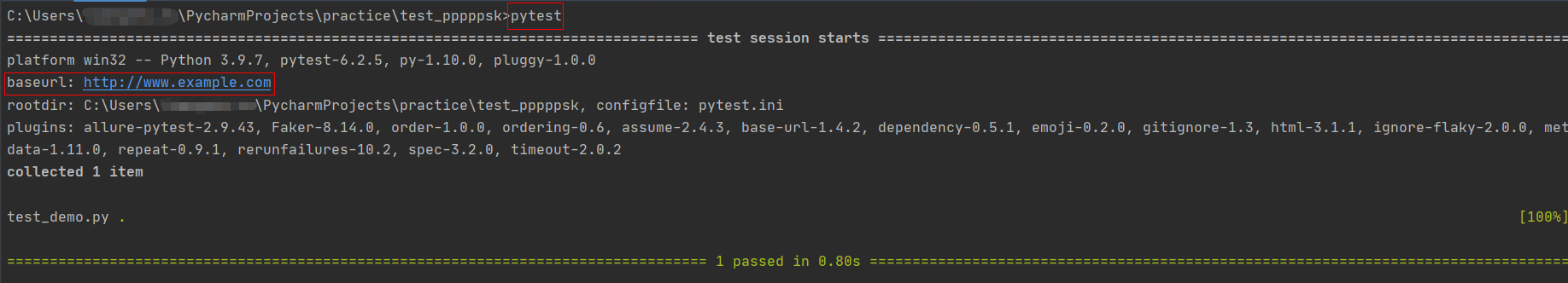 pytest-base-url插件之配置可选的项目系统URL